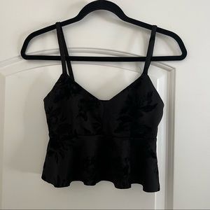 Cropped babydoll tank